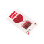 زعفران نیم گرمی طرح قلب نوین زعفران یک هدیه ماندگار و خوش عطر از نوین زعفران