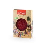 زعفران ایرانی با بسته‌بندی شاهنامه‌ – ۱ مثقال از طلای سرخ اسطوره‌ها