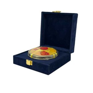 جعبه مخملی لوکس زعفران مناسب برای هدیه‌های خاص